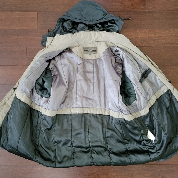 Vtg 90s Members Only Hooded Heavyweight Zip-Up Microfiber Jacket Men's XXL Green - Picture 6 of 11